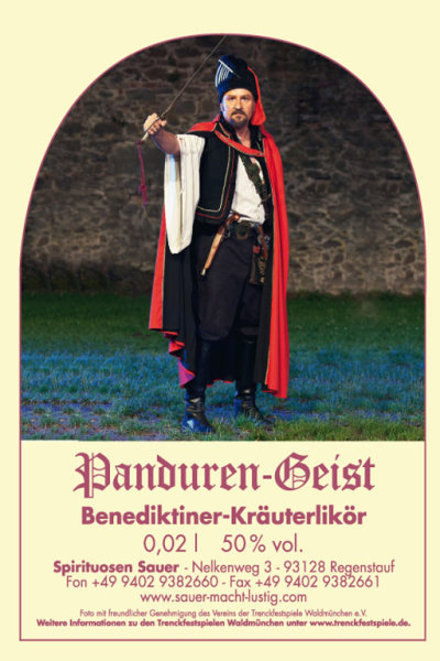 Panduren-Geist (50 % vol.) 0,02 l im Glaskrug