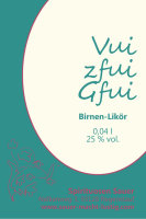 Birnen-Likör "Vui zfui Gfui" (25 % vol.)...