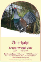Auerhahn (42 % vol.) 0,04 l im Glaskrug